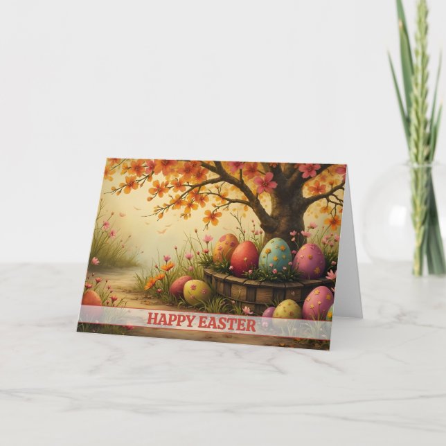 Spring Blossom Magic with Easter Egg Splendour Card (Front)