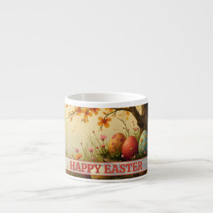Spring Blossom Magic with Easter Egg Splendour Espresso Cup