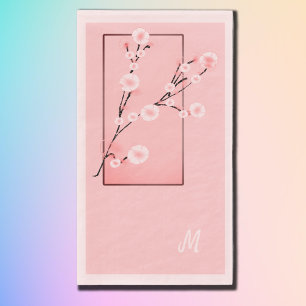 Spring Blossom - Sakura -monogrammed Napkin