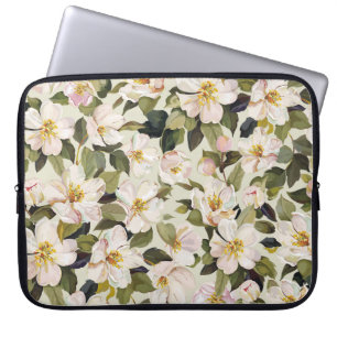Spring Blossom Tree Branches Pattern Laptop Sleeve