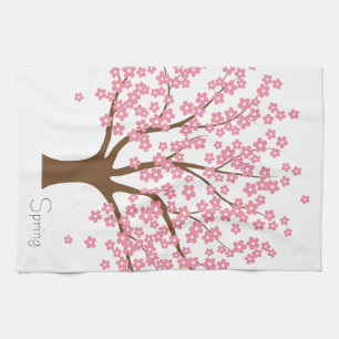 Spring Blossom Tree Tea Towel