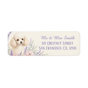 Spring Blossom Watercolor Toy Poodle