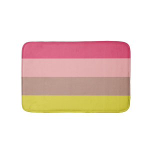 Spring Blossoms 4 Stripe Bath Mat