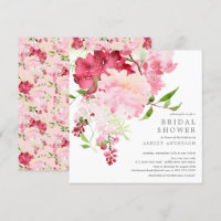 Spring Blossoms Floral Bridal Shower Invitation