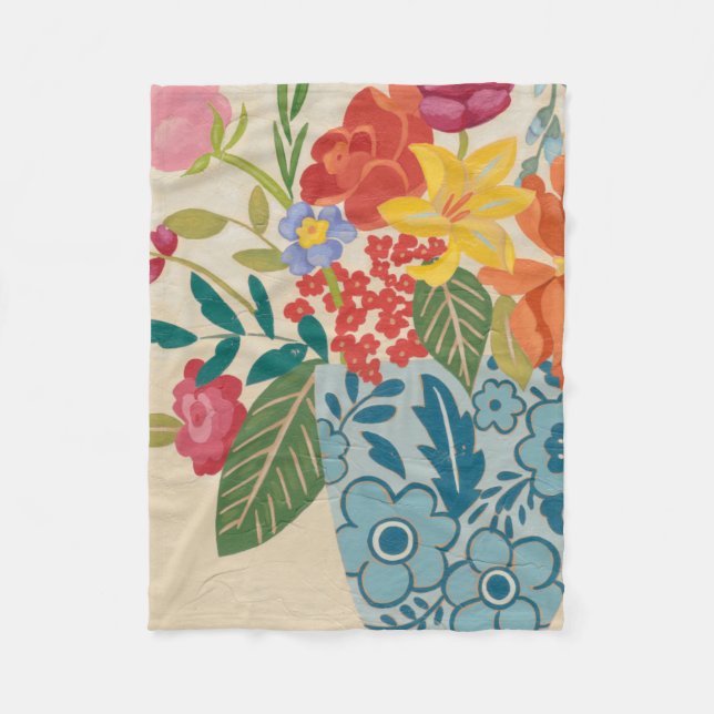 Spring Blossoms I Fleece Blanket (Front)