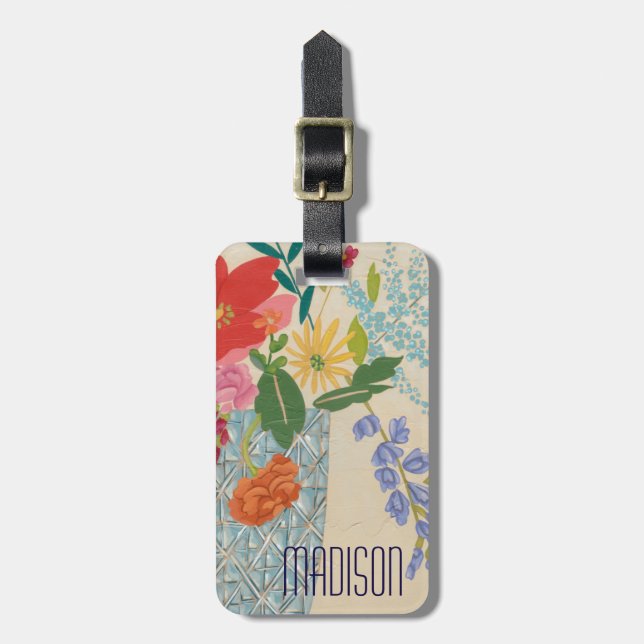 Spring Blossoms II Luggage Tag (Front Vertical)
