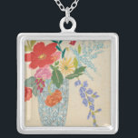 Spring Blossoms II Silver Plated Necklace<br><div class="desc">Floral</div>