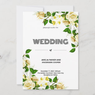 Spring Blossoms Love Wedding Invitation
