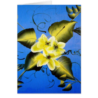 SPRING BLOSSOMS ON BLUE BACKGROUND