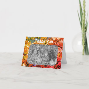 Spring Blossoms Personalised Thank You Photo Card