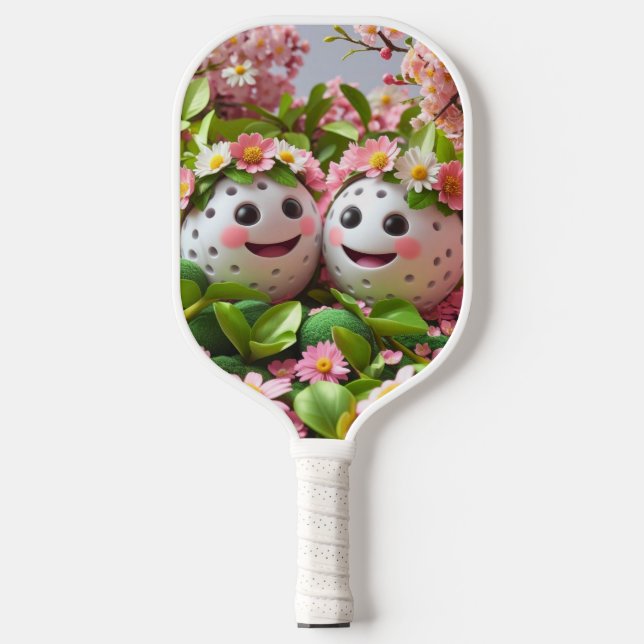 Spring Blossoms Pickleball – Fresh & Floral Paddle (Front)