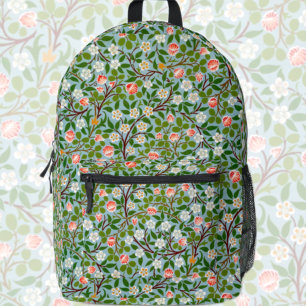 Spring blossoms vintage pattern background printed backpack