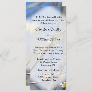 Spring Blossoms Wedding Invitation