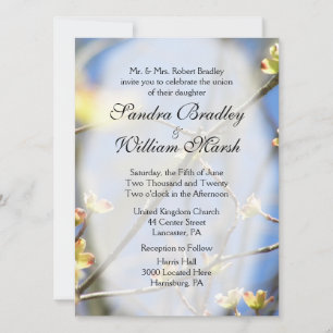 Spring Blossoms Wedding Invitation