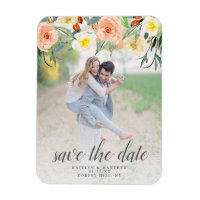Spring Blossoms Wedding Photo Save The Date
