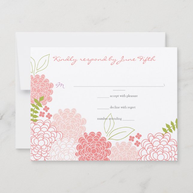 Spring Blossoms Wedding Response (Front)