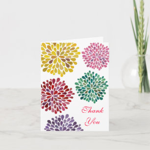Spring Blossoms Wedding Thank You Note Card