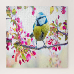 Spring Blue Bird Jigsaw Puzzle