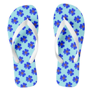 Spring blue, blue clovers jandals