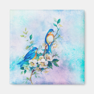 SPRING BLUEBIRDS MAGNET