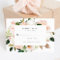 Spring Blush Floral Wedding RSVP Card