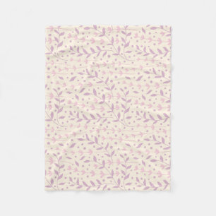 Spring Blush Meadow Branches Fleece Blanket