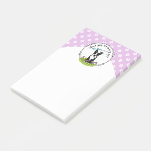 Spring Boston Terrier (black) Cute dog Post-it Notes