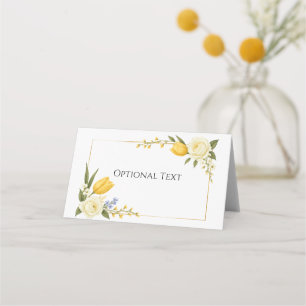 Spring Botanical Place Card