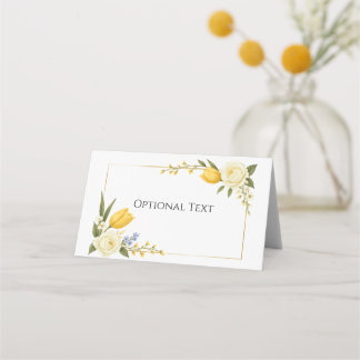 Spring Botanical Place Card