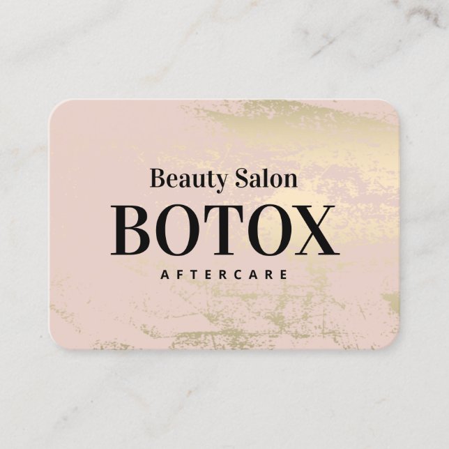 Spring Botox Aftercare Instructions Business Card (Front)