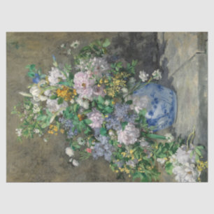 Spring Bouquet by Pierre-Auguste Renoir Tissue Paper