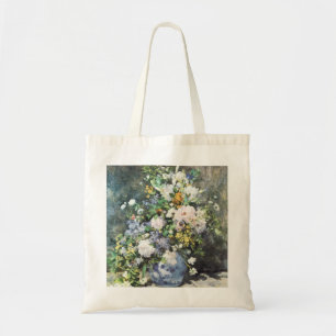 Spring Bouquet by Pierre Renoir, Vintage Flowers Tote Bag
