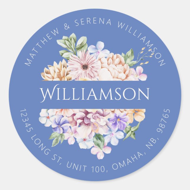 Spring Bouquet Classic Round Sticker (Front)