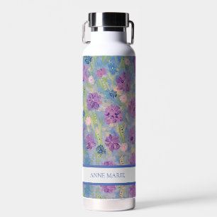 Spring Bouquet Floral Custom Water Bottle
