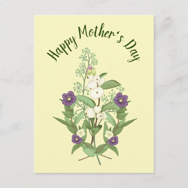Spring Bouquet For Mother's Day Postcard (Front)