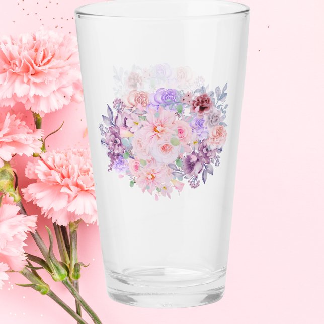 Spring Bouquet Glass Cup (Creator Uploaded)