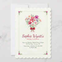 Spring Bouquet Invitation