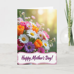 Spring Bouquet Mothers Day Card