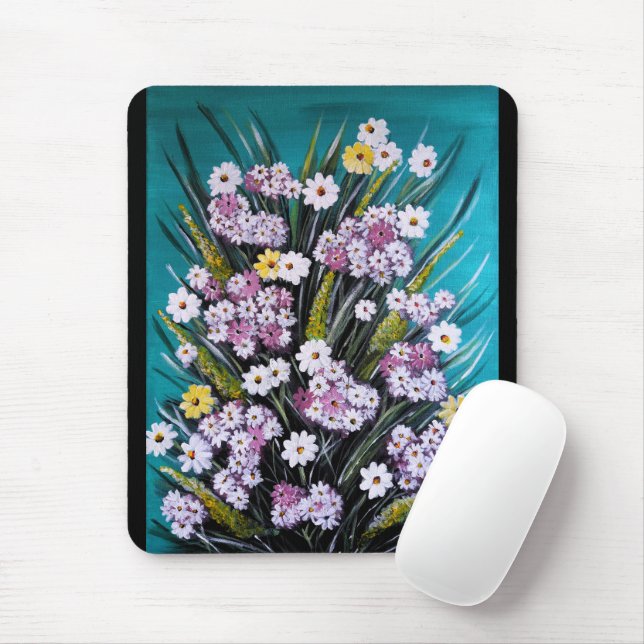 Spring Bouquet Painting by Alfred Fox Mouse Pad (With Mouse)