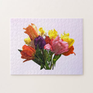 Spring Bouquet With Tulips and Daffodils Puzzle
