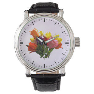 Spring Bouquet With Tulips and Daffodils Watch