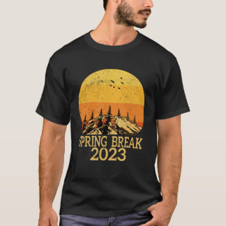 Spring Break 2023 family Spring Break Sunset mount T-Shirt
