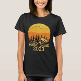 Spring Break 2023 family Spring Break Sunset mount T-Shirt