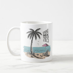 Spring Break 2025 Beach Vibes Coffee Mug