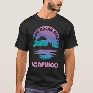Spring Break Acapulco Sunset Vintage Matching Wome T-Shirt