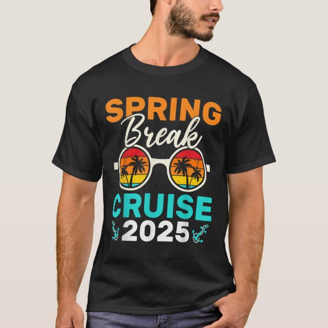 Spring Break Cruise 2025 For Family Matching Cruis T-Shirt (Front)