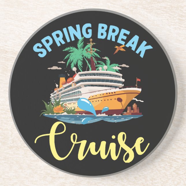 Spring Break Cruise Coaster (Front)