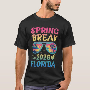 Spring Break Florida 2026 Vacation Trip Sunglasses T-Shirt