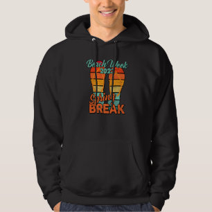 Spring Break Florida Sunset Vintage Matching Women Hoodie