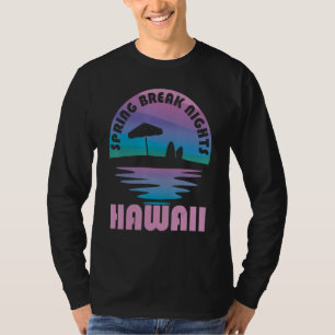 Spring Break Hawaii Sunset Vintage Matching Women  T-Shirt